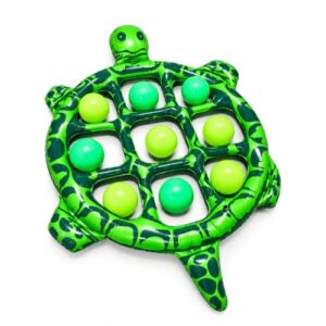 Turtle Tic Tac Toe Playground Balls Set with 10 Balls, Kids Game, 8.7 Inch Bouncy Balls, Dodgeballs Kickball with Air Pump, Backyard Game, Lawn Party, Family Gathering, Outdoor Ball Toy for Kids