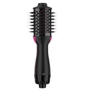 Umeely Mini Hair Dryer Brush Blow Dryer Brush in One, Upgraded 4 in 1 Hair Dryer and Styler Volumizer with Negative Ion Anti-frizz Ceramic Titanium Barrel Hot Air Hair Straightener Brush