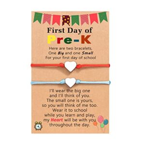 UNGENT THEM First Day of Preschool Pre k Bracelet Mommy Me Back to School