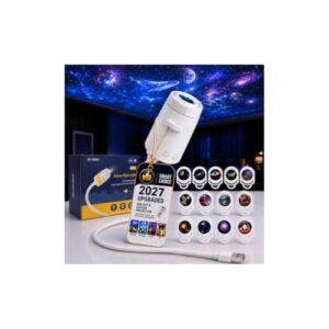 Upgrade 2 in 1 Galaxy Projector Night Light, USB Star Projector with 13P