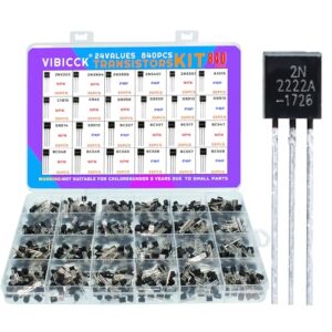 VIBICCK 24 Value 840pcs Assorted TO92 Transistors Kit