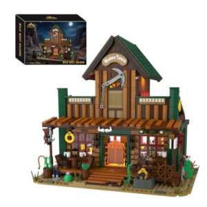 Western Cabin Building Set with Light Architecture for Adults Men Teens 12+