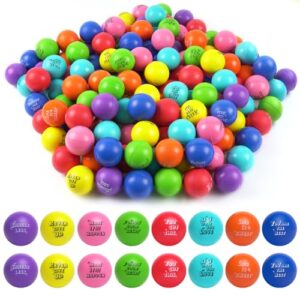 Wholelovein 160 pcs Mini Motivational Foam Stress Balls with Inspirational Relief Quotes Balls Bulk for Kids and Adults Party Favors Swag Bag Stuffers