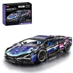 WINGIFT 934 Piece Sports Car Building Blocks Toys Boys or Adults Kits, 1:14 Race Car Model Building Set, Adult Collectible Model Cars Set to Build, STEM Super Cars Sets for Boys Girls Age 6-12, 8-14