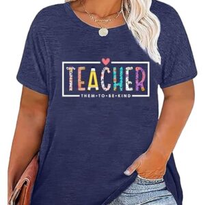 YHHR Teacher Shirts Plus Size Teacher Shirt for Women Teacher's Day Gift