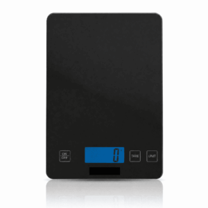 YILUSH High-Precision Kitchen Scale (0.1 lbs) with Digital Grams and Ounces, Suitable for Weight Loss, Baking, Cooking, Keto, and Meal Preparation, LCD Display (Black)