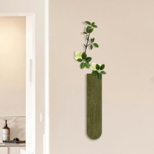 YOOSART Wooden Wall Decoration + Artificial Green Plants M9095 | Modern Pastoral and Bohemian Style, Suitable for Entrances, Corridors, Bathrooms, Living Rooms and Dining Rooms