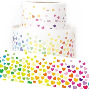 Youngever 52.5 ft Bulletin Board Borders for Classroom Decoration, Heart Design