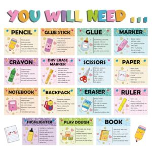 You Will Need Bulletin Board Set Back to School Supplies for Teachers