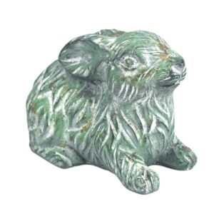 Z² BellaDecor Rustic Garden Rabbit Statue Cement Bunny Decor | Easter Bunny Figurines, Home Outdoor Garden Statues, Cement Sculpture, Yard Patio Lawn Ornament