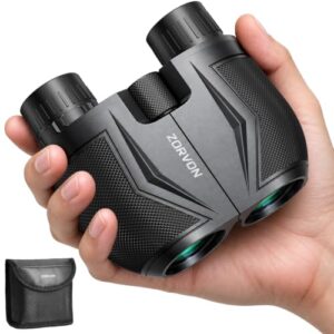 ZORVON 10x25 Compact Binoculars for Adults, Lightweight HD Small Binoculars