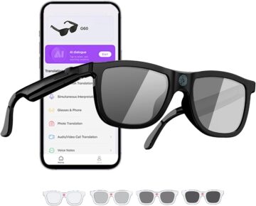 Electrochromic AI Glasses for Men & Women, Bluetooth Smart Glasses
