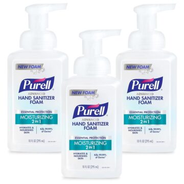 Purell 2in1 Moisturizing Hand Sanitizer Foam Bottle 3ct x 10oz