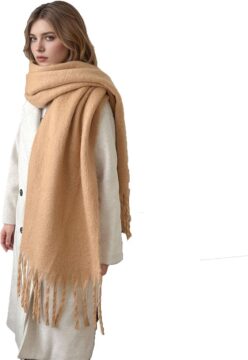 Women's Winter Scarfs, Mohair Vintage Scarf for Women and Men