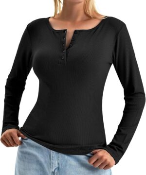 Walifrey Long Sleeve Henley Shirts with promo code R5KUUNH8 at checkout!!! ad