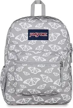 JanSport 26L Cross Town Backpack – 12 inch Daypack, Flutter By Grey