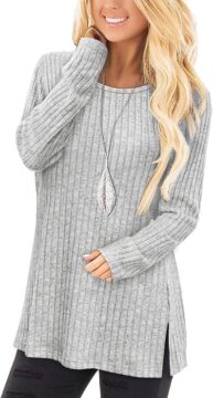 Jescakoo Long Sleeve Tunic Tops with promo code 9AQDGVHP at checkout