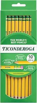 Ticonderoga Wood-Cased Pencils, Pre-Sharpened