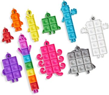 hand2mind Numberblocks Sensory Bubble Poppers, Fine Motor Tools, Ages 3+
