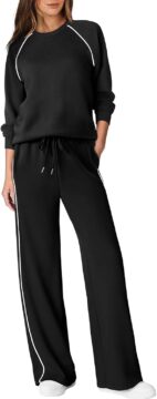 Sampeel Women 2 Piece Lounge Sets Sweatsuit Fall Outfits Matching Sets