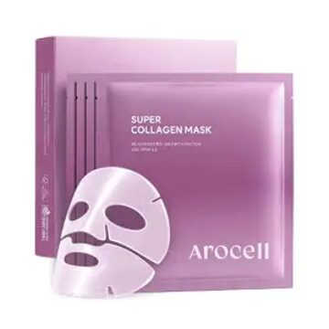 Super Collagen Overnight Hydrogel Mask with Retinol, Stem Cell & Pure Atelo Collagen Firming, Lifting, Plumping, Long…