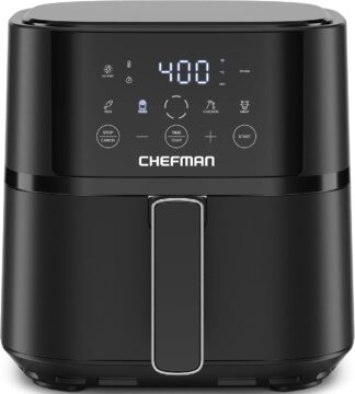 Chefman Air Fryer – 4 QT Compact Airfryer for Quick & Easy Meals in Minutes, Features Hi-Fry Technology for Extra Cri…