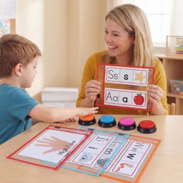 High Five Alphabet Learning Game with Buzzers for Classroom