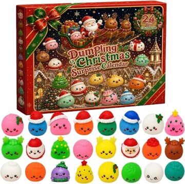 Christmas Squishies Advent Calendar 2026, 24 Days Countdown Calendar