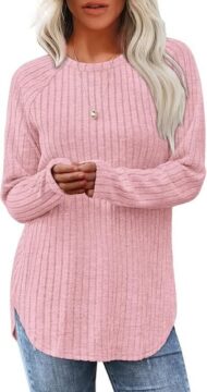 Saloogoe Long Sleeve Tunic Tops with promo code DU01MG8K at checkout!!! ad