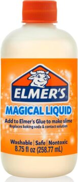 Elmer's Magical Liquid, Slime Activator Solution, Updated Formula for Double Slime Output, Safe, Washable, 8.75 fl oz