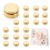 0.2 in Mini Gold Spinning Nail Charms, Durable Double-Sided Metal Bearings for Secure Attachment, Low Noise 360 Degree Smooth Spin Without Jamming for DIY Fidget Toys and Nail Art, 20Pcs