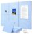 0.47”Thick Felt Bulletin Board Wall Tiles Pin Board 36×24 (L-Blue)