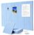0.47”Thick Slat Felt Bulletin Board Wall Tiles Pin Board 36×24 (F-LBlue)