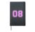 08 Number Eight Sports Varsity College Girl Matching Hardcover Journal, Black