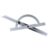 10-170 Degree Angles Finder, Carbon Steel Round Head Protractor Scale Angles Finder Adjustable Ruler Measure Tool