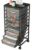 10-Drawer Rolling Storage Cart, Craft Organizers and Storage, Black