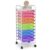 10-Drawer Rolling Storage Cart, Mobile Organizer Unit for Office, School, and Craft Supplies, Multicolor, 14.6″ D x 12.8″ W x 33.8″ H, 1 Unit