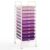 10-Drawer Rolling Storage Cart, Mobile Organizer Unit for Office, School, and Craft Supplies, Purple, 15″ L x 13″ W x 34″ H, 1 Unit