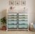 10-Drawer Rolling Storage Cart with Top Mesh Shelf, White