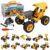 10-in-1 STEM Electric Building Toys for Kids Ages 4-8 Boys Girls Gifts