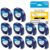 10-Pack Compatible for Dymo 91331 Black on White Plastic Label Tapes Compatible with Dymo Letra Tag Label Maker 12mm x 4m (1/2″ x 13′)