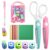 10-Piece Craft Scissors and Hole Punch Set, Craft Scissors Kit with 6-Shape Hole Punch Set, 1-Scissor, 1-Replacement Head, 1-Pen, 100-Cardstock Sheets, DIY Paper Crafts