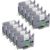 10-Pk TZe-231 Replace for Brother Label Maker Tape 12mm .47 White Laminated
