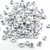 1000Pcs 6x6mm Acrylic Square Letter Beads Alphabet Charms