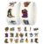 1000Pcs AI Italian Brainrot Stickers,Cute Animals Tralalero Tralala Stickers for Girls Boys 2 Rolls Waterproof Vinyl Party Favors Bottles Laptop Phone