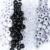 1000pcs Black and White Pony Beads for Bracelet 6x9mm Hair Beads