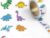 1000 Pcs Dinosaur Stickers for Teachers,1 Inch Film Animal Sticker in 16 Patterns,Teacher Supplies for Classroom,Incentives Sticker Bulk for wall,2 Roll Motivational Stickers for Party Favors