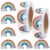 1000 PCS Holographic Rainbow Stickers Roll, 1.2″ Shiny Self-Adhesive Vinyl Stickers for Envelope Sealing Journal Scrapbook DIY Crafts Birthday Decoration