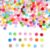 1000pcs Mini Craft Pom Poms, 1.5cm Polyester Balls