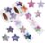 1000pcs Star Stickers Set, Holographisch, Space Style, Star Pattern, Indoor Use